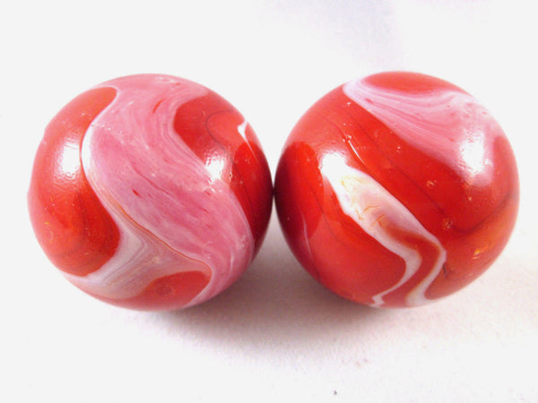 Red Beard Glass Marbles - 2pc set  FREE Shipping! – Big Game Hunter Toys