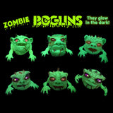 LIMITED EDITION Boglins ZOMBIE ZWORK 8" Toy GLOWS Monster Puppet Box BONUS PIN