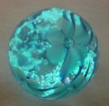 ASTER~Glow in the dark~Handmade Art Glass Collector Marble~22mm