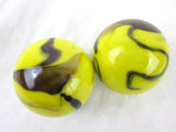 Big Game Toys 2pc Bumble Bee Glass Marbles