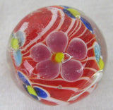 DAHLIA Handmade Art Glass Collector Marble~22mm