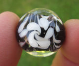 HOCUS POCUS Handmade Art Glass Collector Marble~22mm
