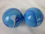Big Game Toys 2pc Ice Blue Glass Marbles