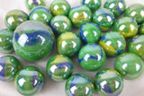 Big Game Toys 25pc Peacock Glass Marbles