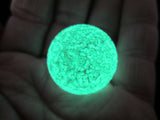 GLOW IN THE DARK shooter Art Glass Collector Marble~25mm