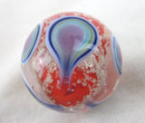 NAMASTE Handmade Art Glass Collector Marble~22mm~Glow in the Dark