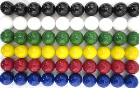 Big Game Toys 60pc 25mm Glass Replacement Marbles