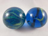 Big Game Toys 2pc Sea Turtle Glass Marbles